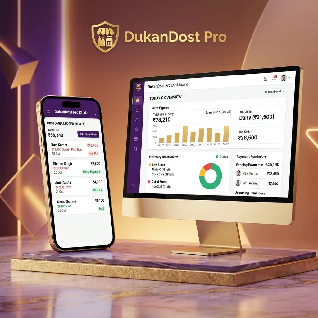 DukanDost Pro Interface Preview