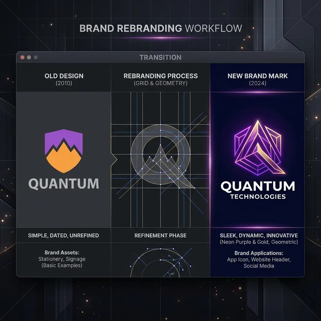 Rebranding & Visual Identity Refresh Rebranding and visual identity refresh concepts
